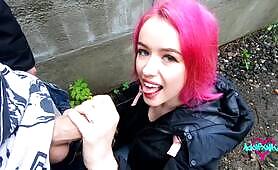  POV with a pink hair beauty